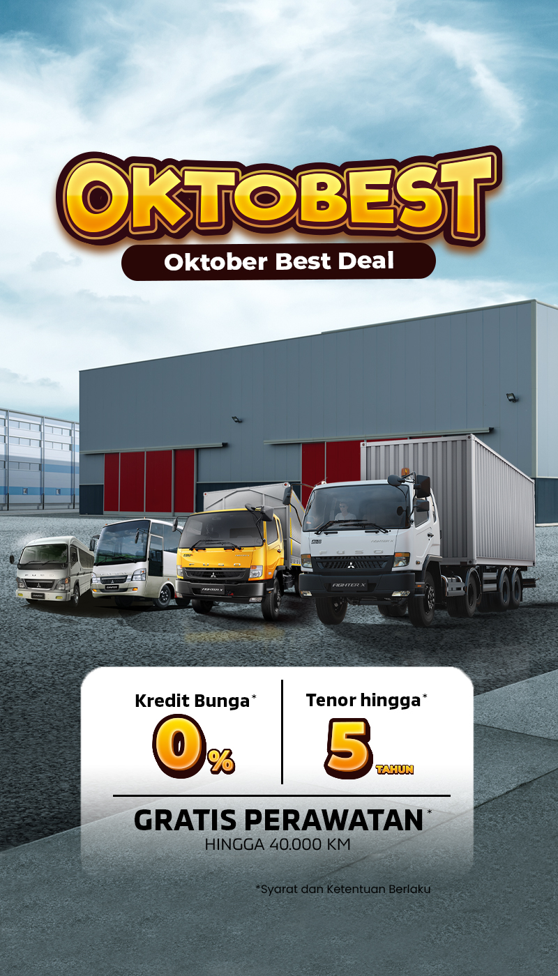 OKTOBEST! Oktober Best Deal | Promo dan Harga Mitsubishi Fuso Oktober 2026 Terbaru Medan, Promo dan Harga Canter Medan, Promo dan Harga Fighter X Medan, Harga Dump truck Medan, Promo dan Harga Mitsubishi Fuso Sumut